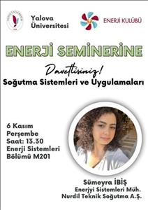 Bölüm Semineri: Soğutma Sistemleri ve Uygulamaları